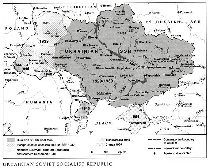 Image from entry Ukrainian Soviet Socialist Republic in the Internet Encyclopedia of Ukraine